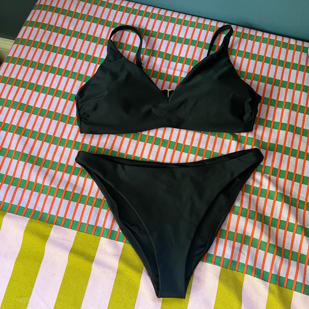 Quince Italian Black Bikini